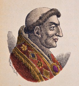 Portret van paus Marinus I (882-884) door Italian School