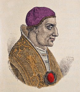 Portret van paus Paulus I (757-767)