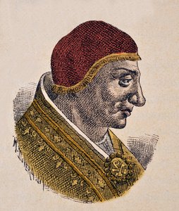 Portret van paus Sergius II