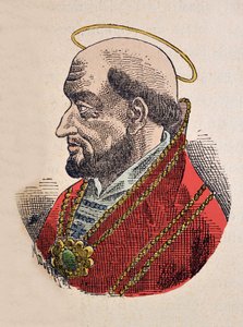 Portret van paus Silverius (535-536)