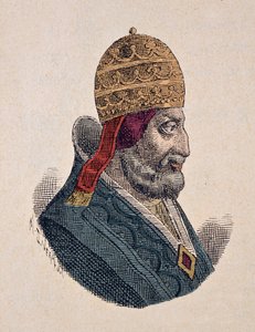 Portret van paus Urbanus III (1185-1187) door Italian School