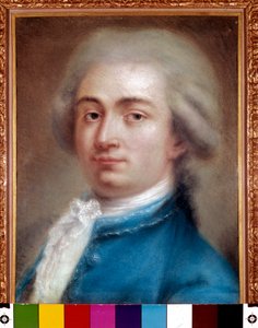 Portret van de auteur Carlo Goldoni door Italian School