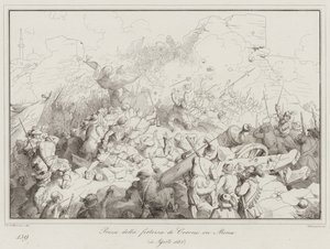 Inname van het fort van Corone in Morea