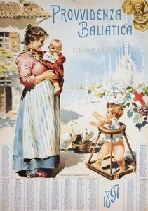 Provvidenza baliatica (Assistentie voor verpleegsters), Charitas, kalender door Italian School