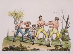 Pugilisten, plaat 31 uit De geschiedenis van de naties door Italian School