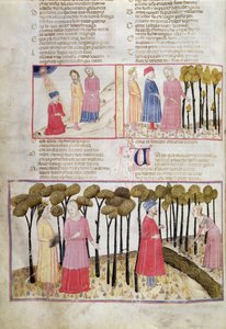 Virgil neemt afscheid en het Goddelijke Woud, uit De Goddelijke Komedie van Dante Alighieri