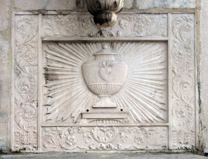 Voorstelling van de Heilige Graal in de kathedraal van Milaan (Duomo di Milano)