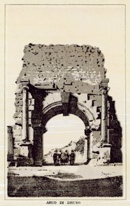 Rome: Arco Di Druso door Italian School