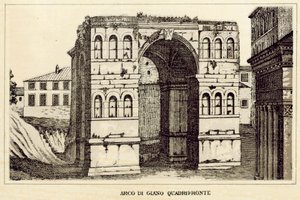 Rome: Arco Di Giano Quadrifronte door Italian School
