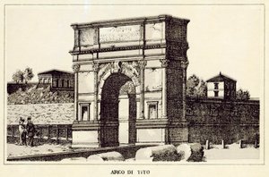 Rome: Arco Di Tito door Italian School