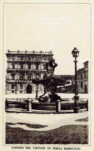 Rome: Tritonfontein op Piazza Barberini