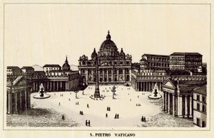 Rome: S Pietro Vaticano door Italian School