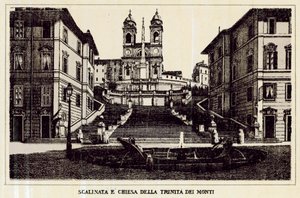 Rome: Trappen en Kerk van de Trinita dei Monti