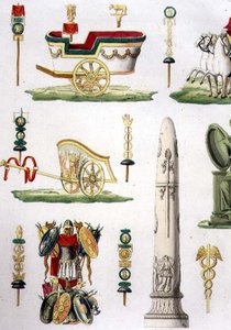Romeinse Strijdwagens, Trofeeën en Militaire Monumenten, detail van plaat 20, klasse 5 van Deel I van 