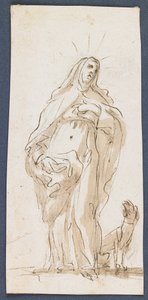 Sint Margaretha van Cortona door Italian School