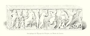 Sarcophaag uit de Tijd van het Keizerrijk, in het Louvre Museum