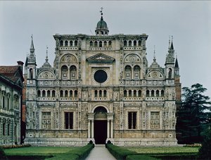 Schermgevel van het Kartuizerklooster, begonnen in 1473 door Italian School