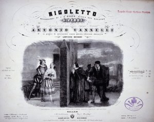 Bladmuziek van "Rigoletto" door Verdi