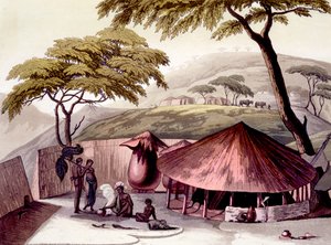 Zuidoostkust: Cafre natie, 1820s-30s door Italian School