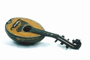 Stilleven van een mandoline van het Milanese type. 18e eeuw.