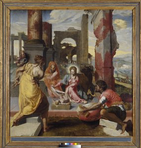 De aanbidding van de herders, c.1560