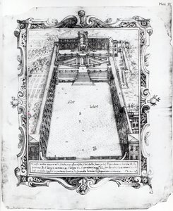 Het Belvederehof in het Vaticaan Rome, 1581 door Italian School