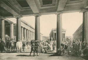 De Beurs in het Driehoekige Forum door Italian School