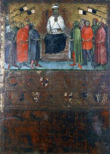 De regering herstelt de controles op de steden, 1385 door Italian School