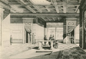 Het Huis van Caius Cornelius Rufus zoals het was door Italian School