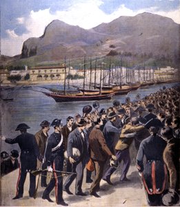 De maffia keerde terug naar Palermo onder escorte van de Carabinieri na de amnestie van 1895