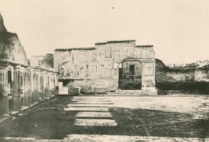 De Stabiaanse Baden - De Binnenplaats van de Stucwerken zoals het is door Italian School