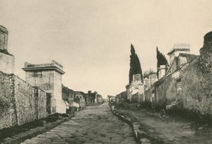 De Straat van de Graven zoals het is door Italian School