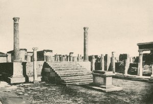 De tempel van Apollo zoals het is (gravure) door Italian School