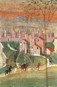 De stad Prato door Italian School