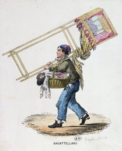 De Zwervende Poppenkastspeler, ca. 1840