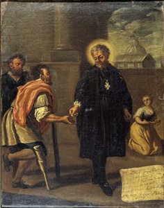 De gezegende Garcia Martinez (Garcia Martinez gewond), Napolitaanse School door Italian School