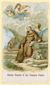 De extase van St. Franciscus van Assisi door Italian School