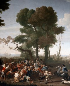 Turkse piraten gevangen in Maccarese, nabij Rome (detail)