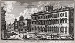 Via del Corso, Rome (gravure)