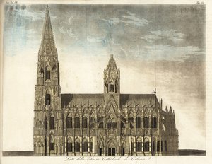 Uitzicht op de Dom van Keulen, Duitsland door Italian School