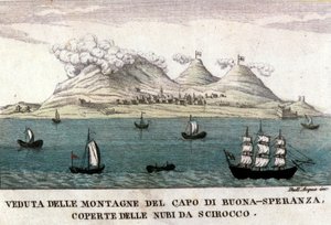 Uitzichten op de bergen van Kaap de Goede Hoop door Italian School