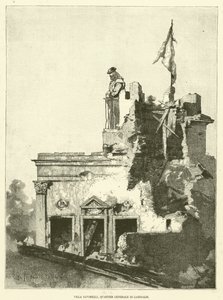 Villa Savorelli, Quartier Generale di Garibaldi (gravure)