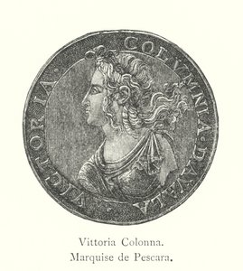 Vittoria Colonna, Markiezin van Pescara (gravure) door Italian School