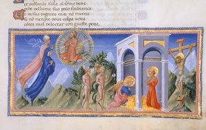 Yates Thompson 36, f.141 Het Mysterie van de Verlossing, uit 