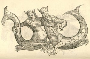 Illustratie van Monstra Niliaca Parei uit Aldrovandis Geschiedenis van Monsters, 1642 door Italian School