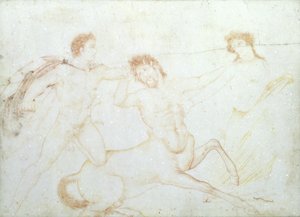 De dood van een centaur, mogelijk Eurytus en Pirithous, Herculaneum