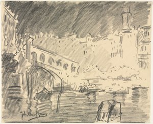 De Rialtobrug door Italico Brass