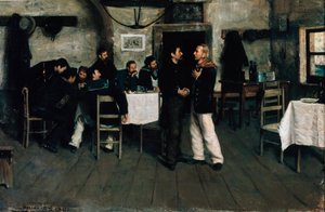 Ontmoeting van Giuseppe Garibaldi en Giovanni Battista Cuneo in Taganrog, haven aan de Zwarte Zee in 1833