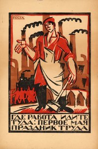 1 mei - Dag van de Arbeid, 1920 door Ivan Andreevich Malyutin