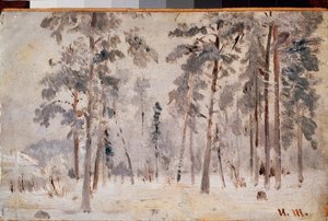 Vorst door Ivan Ivanovich Shishkin
